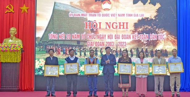 Hội nghị Tổng kết 20 năm tổ chức ngày hội đoàn kết dân tộc giai đoạn 2003 – 2023 tỉnh Gia Lai